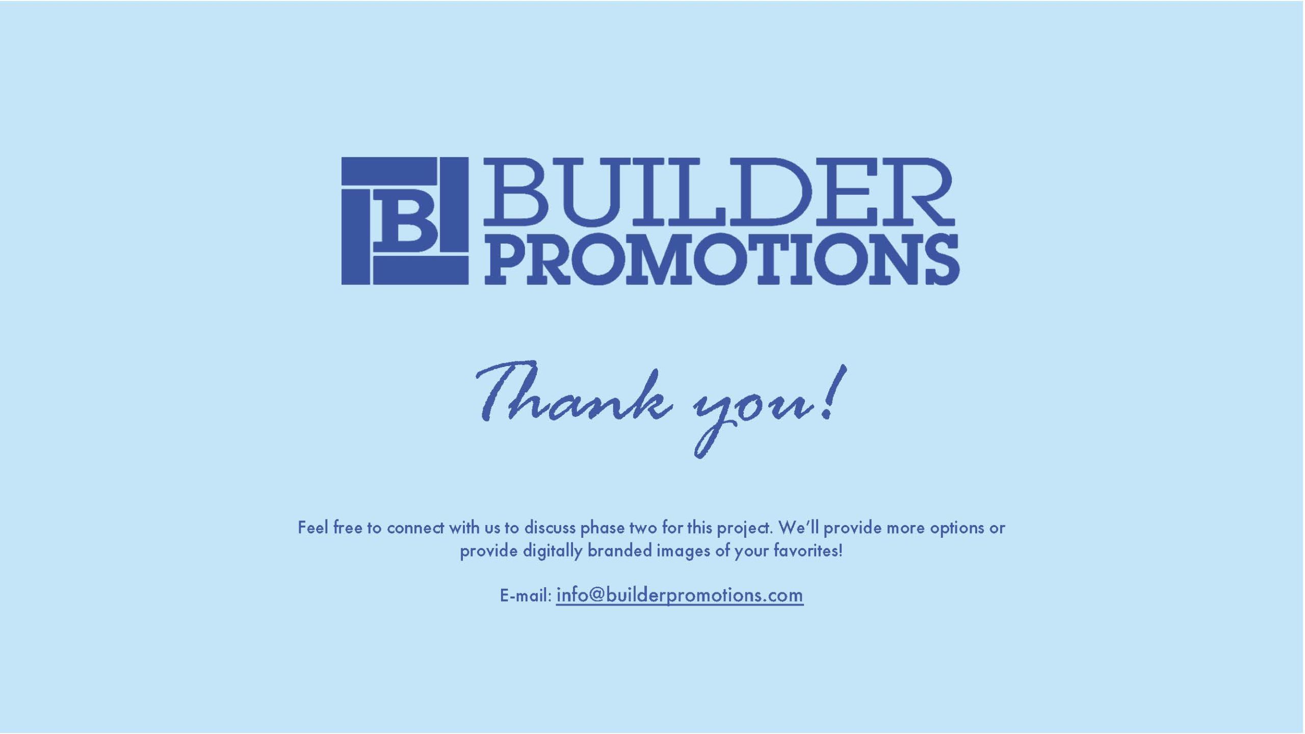 Builder Promotions Deck